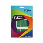 Avery Wallet of Labels 50x25mm Green Ref 16-314 [324 Labels]
